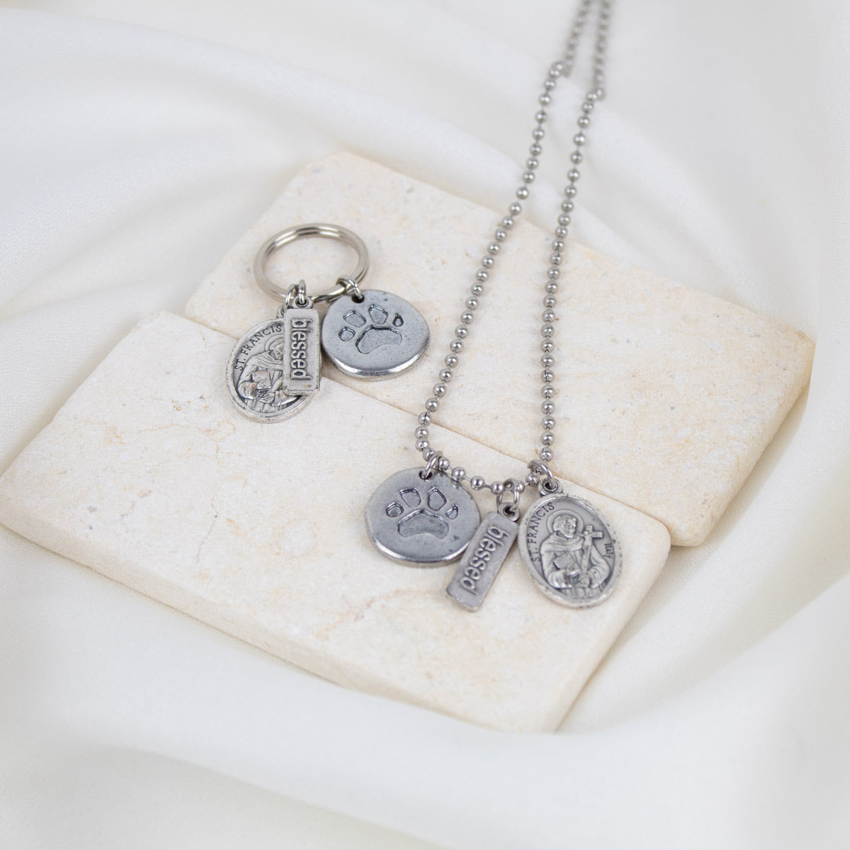 Pet Blessings Necklace & Pet Tag Set