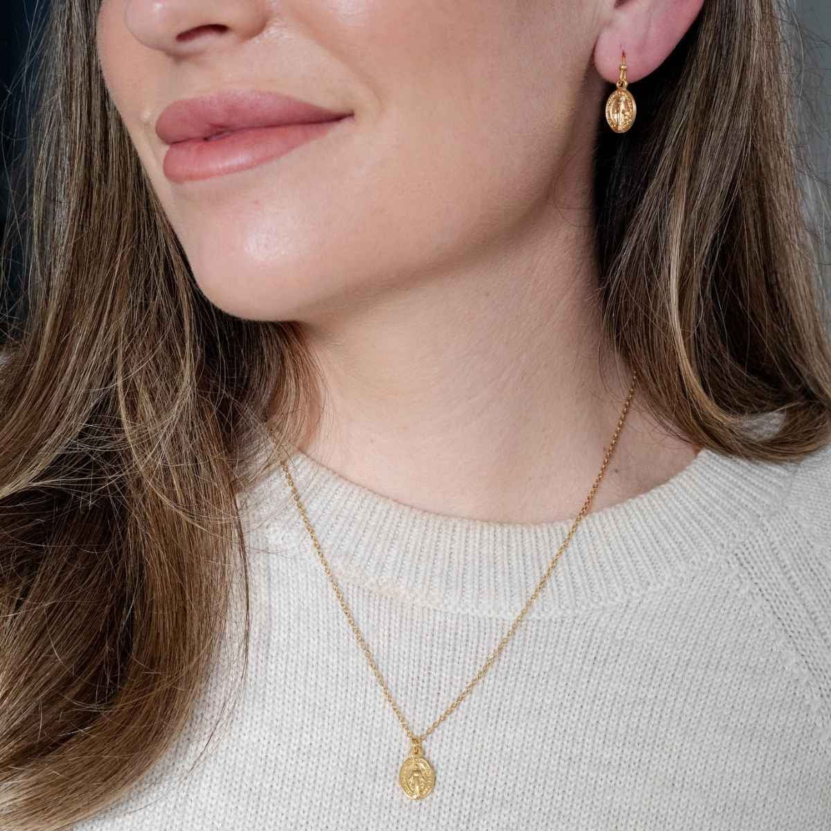 Miraculous Medal Petite Necklace
