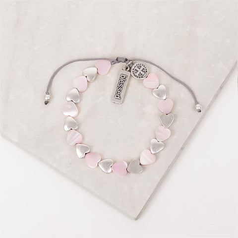 Sisters of the Heart Pink Bracelet