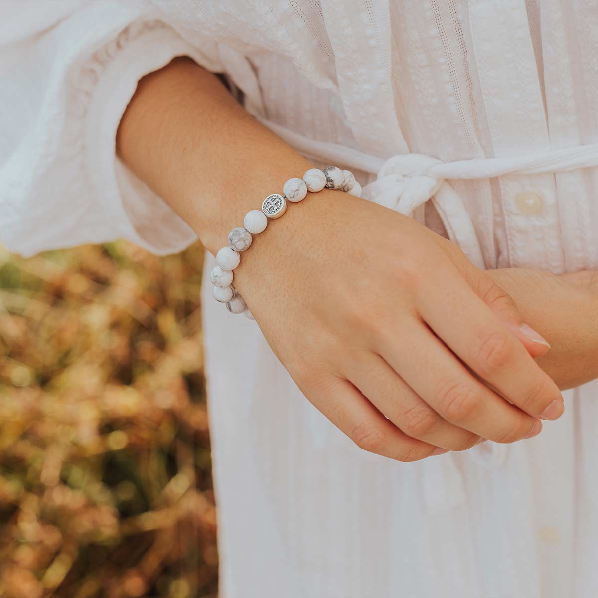 Peace Howlite Power Bracelet