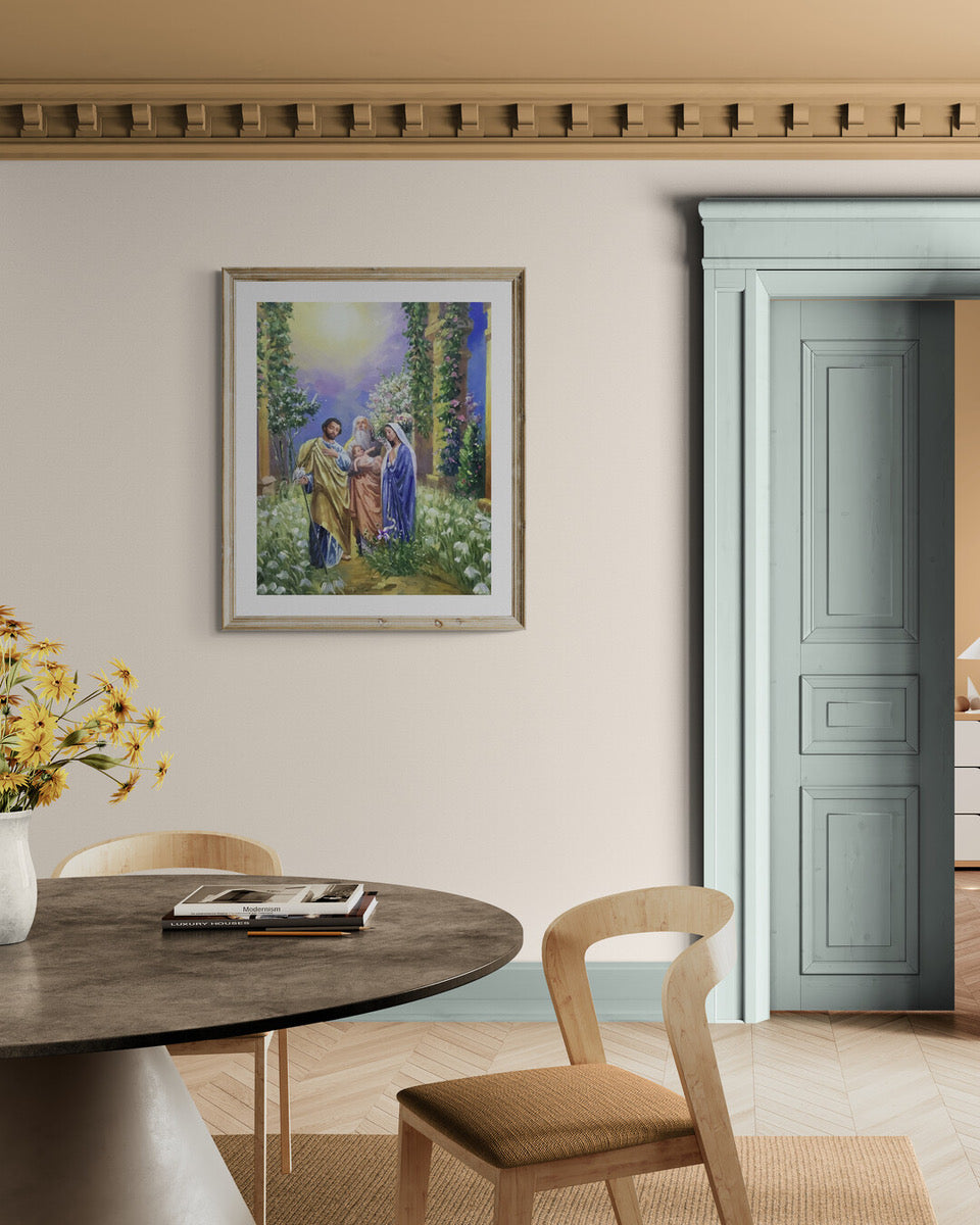 Joyful Mysteries of the Rosary Art Prints "The Presentation"