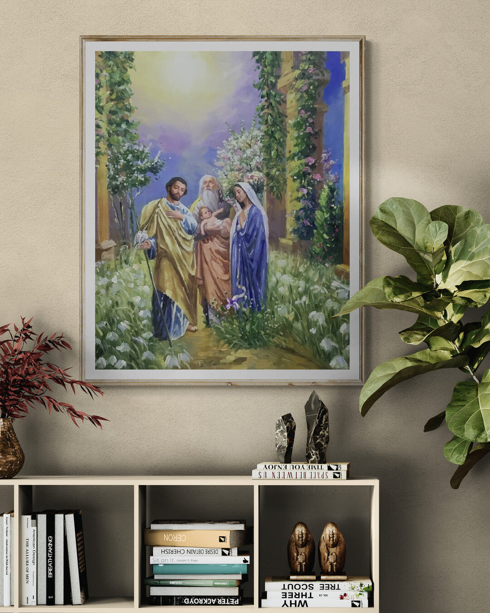 Joyful Mysteries of the Rosary Art Prints "The Presentation"