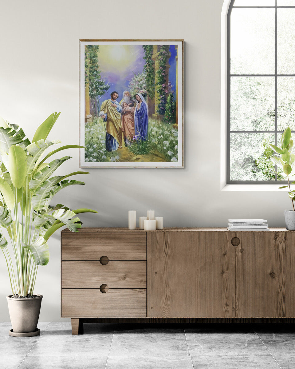 Joyful Mysteries of the Rosary Art Prints "The Presentation"