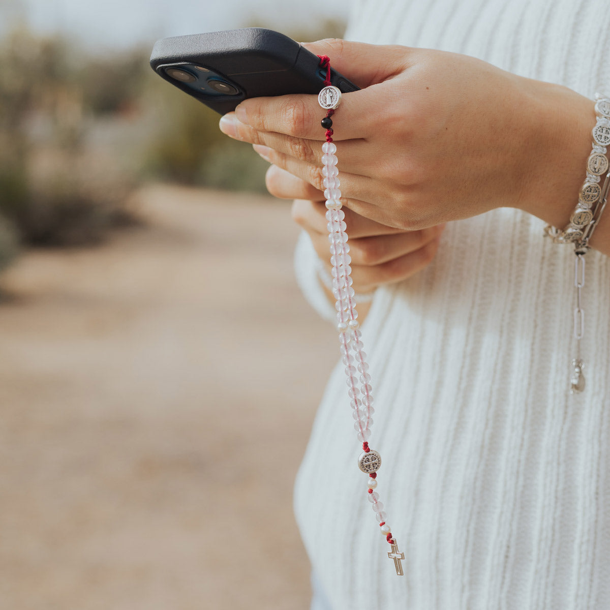 St. Benedict Phone Charm