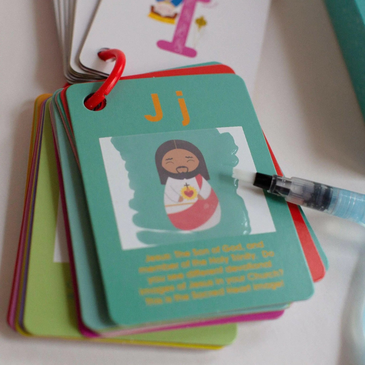 Catholic Church Alpha-Wet Water Reveal Cards