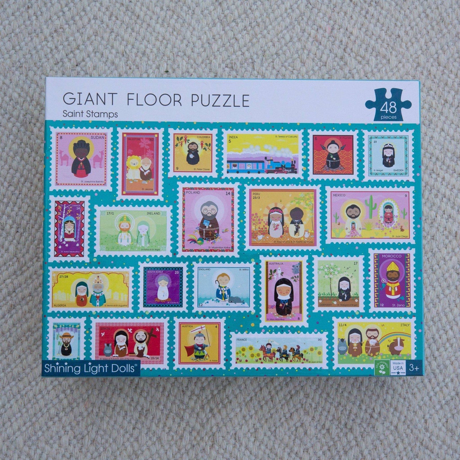 Saint Stamps Giant Floor Puzzle 24" x 36"