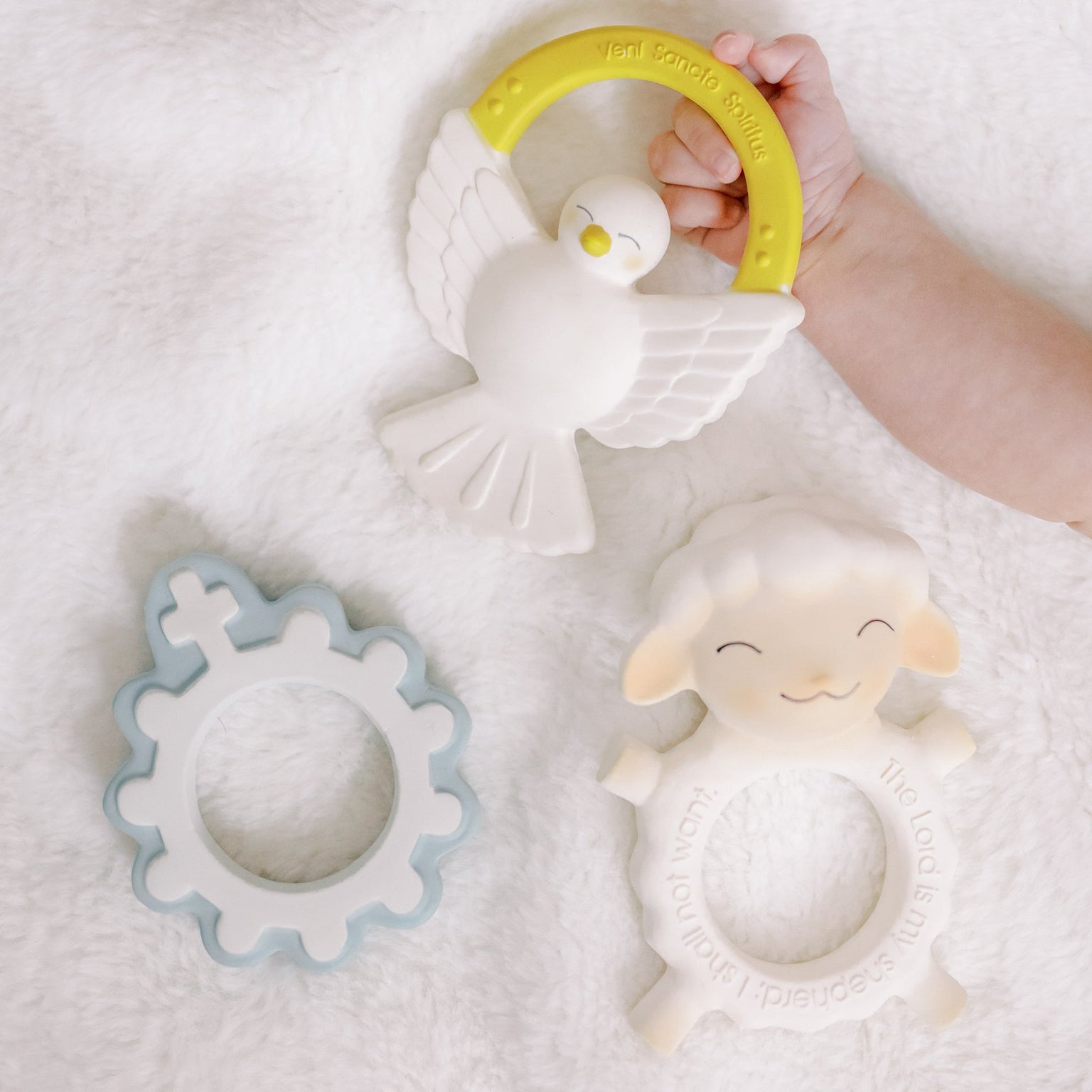 God’s Little Lamb Natural Rubber Teether