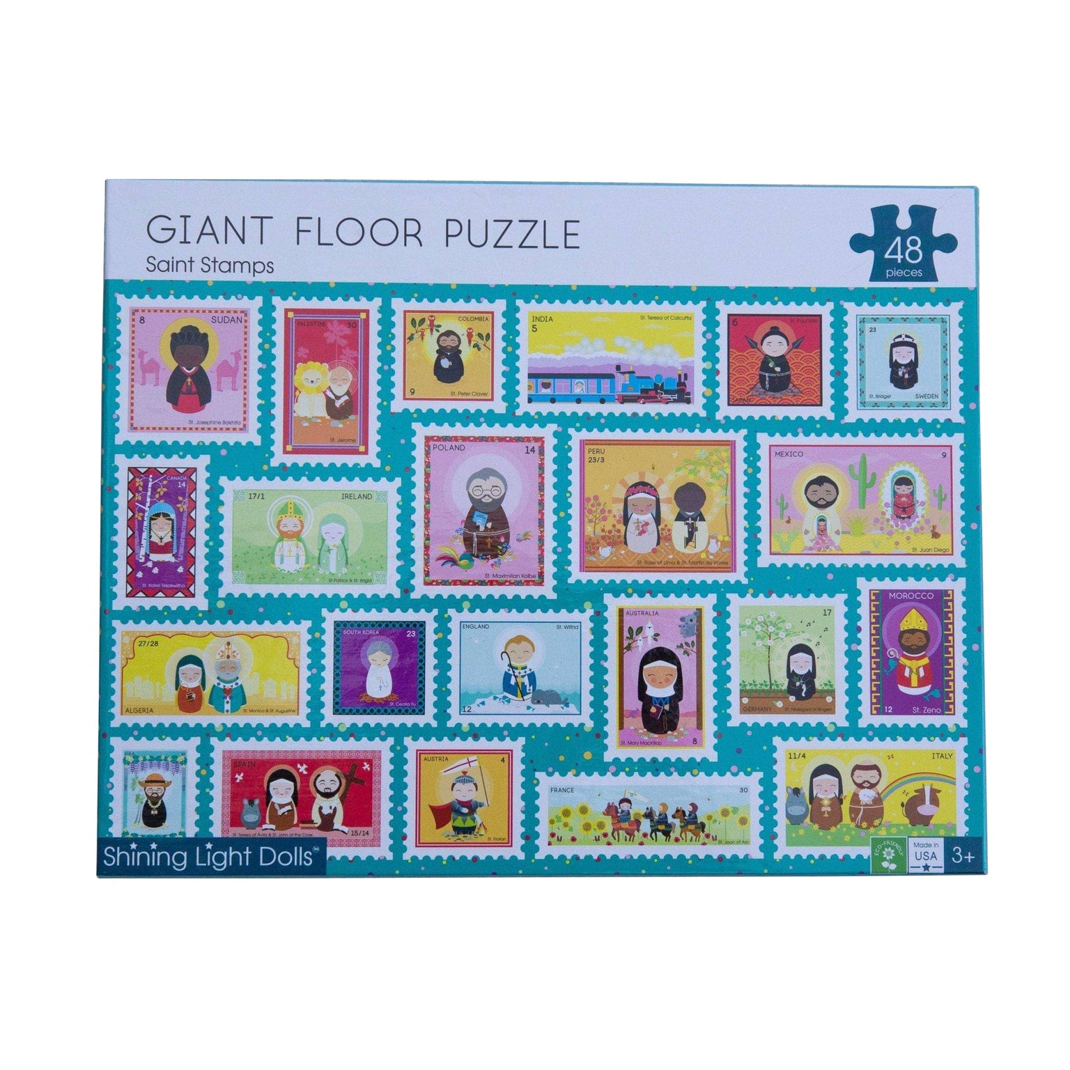 Saint Stamps Giant Floor Puzzle 24" x 36"