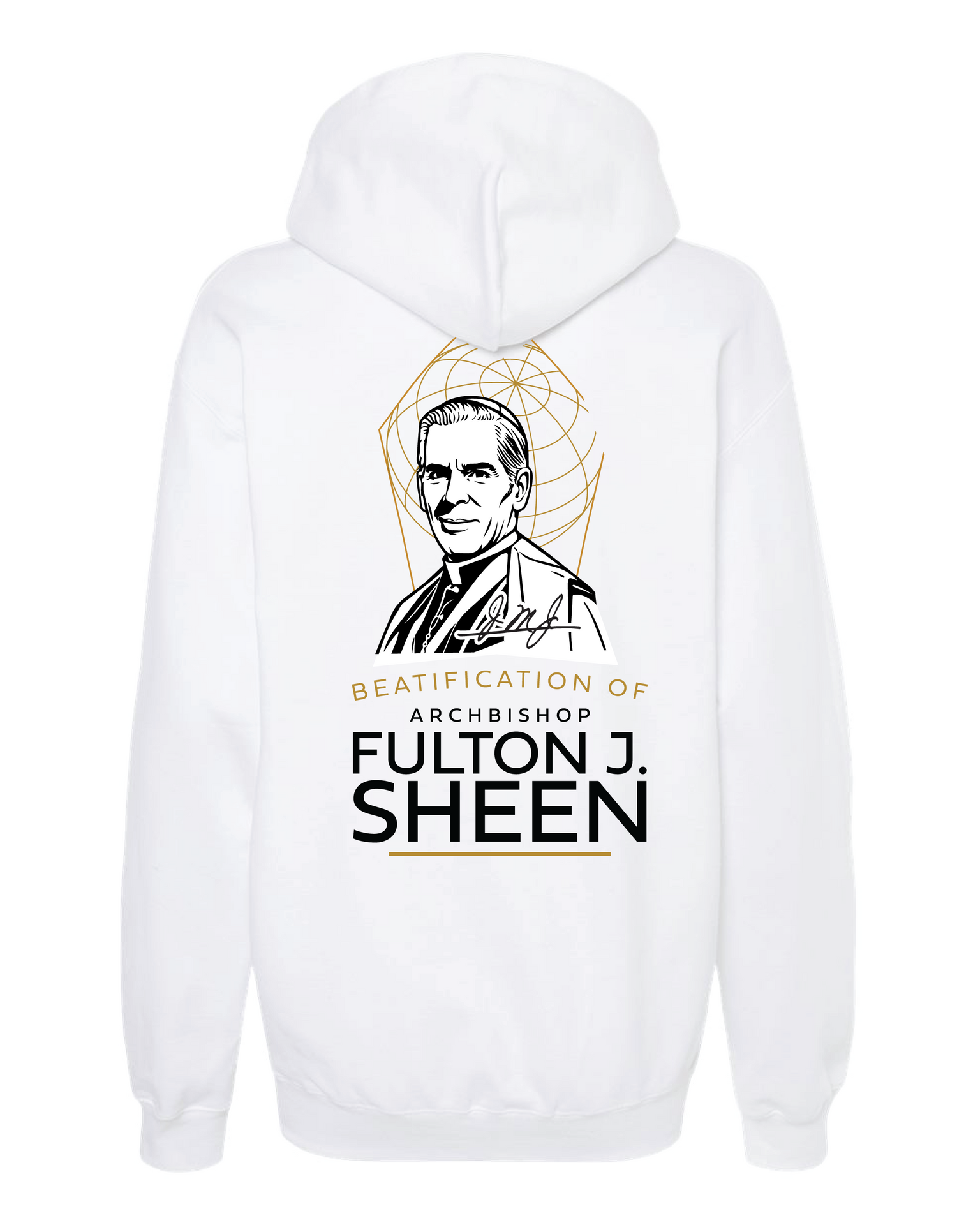Official Beatification of Fulton Sheen - Skyline Hooded Sweatshirt