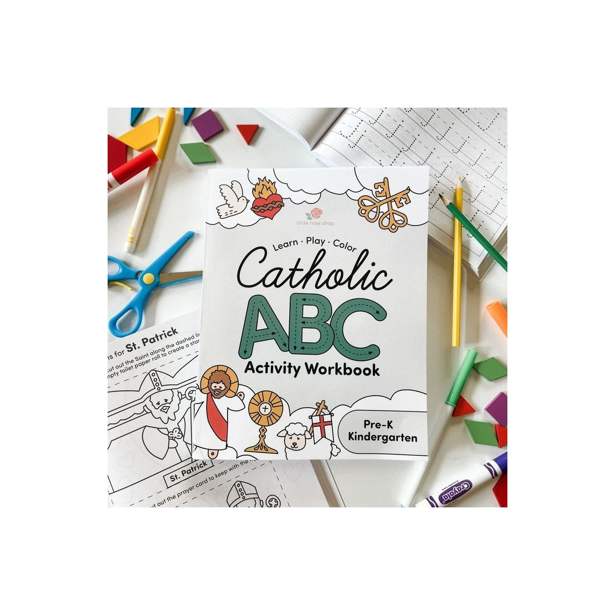 Catholic ABC Preschool Kindergarten Activity Workbook