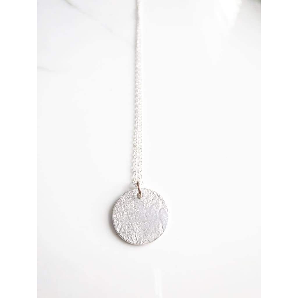 Sterling Silver JMJ Disc Necklace