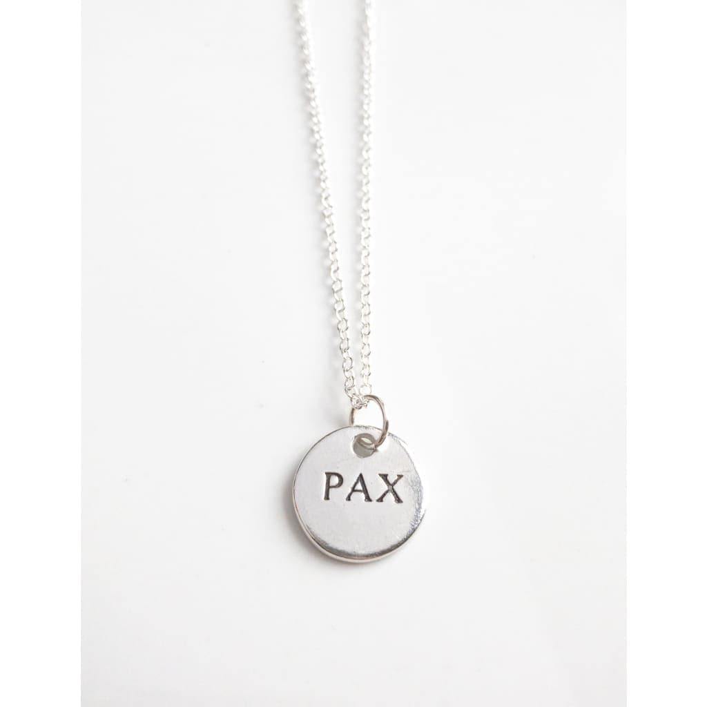 Sterling Silver Pax Necklace