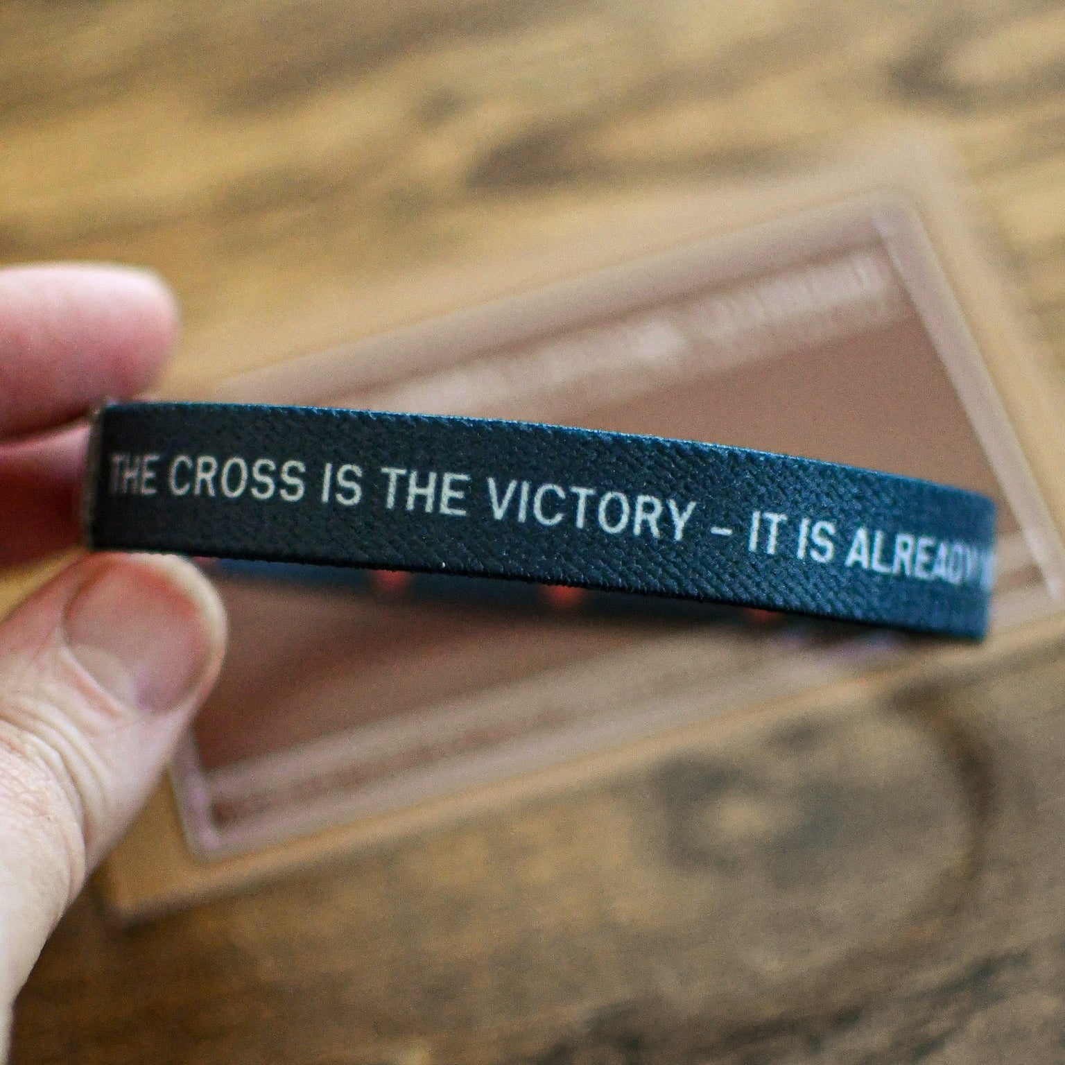 The Cross is the Victory Elastic Mens TruthBand