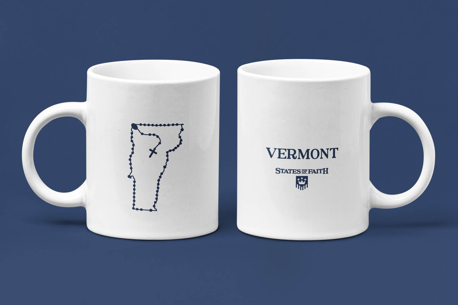 Vermont Catholic Rosary Coffee Mug