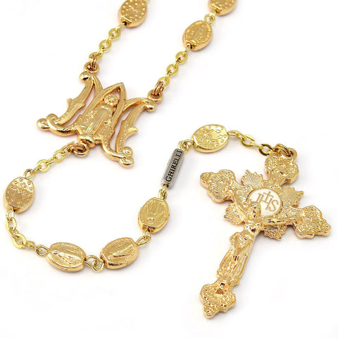 Miraculous Medal Gold Rosary