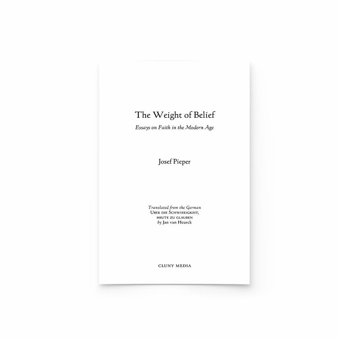 The Weight of Belief