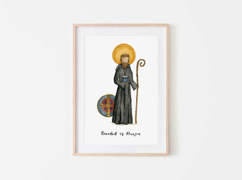 Benedict of Nursia Print