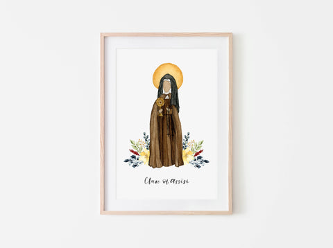 Saint Clare of Assisi Print