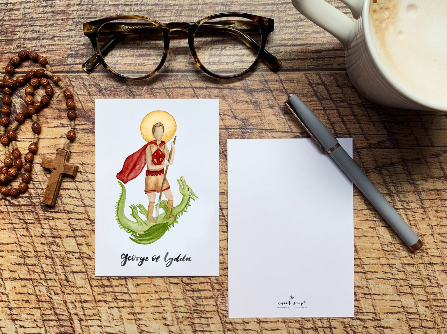 Saint George of Lydda Notecard