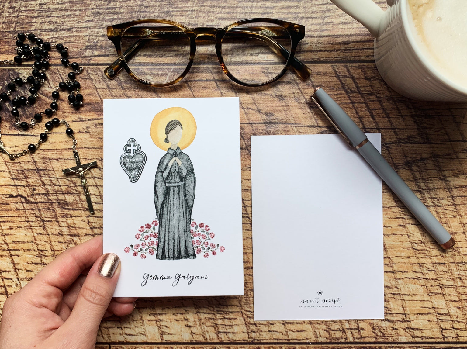 Saint Gemma Galgani Notecard