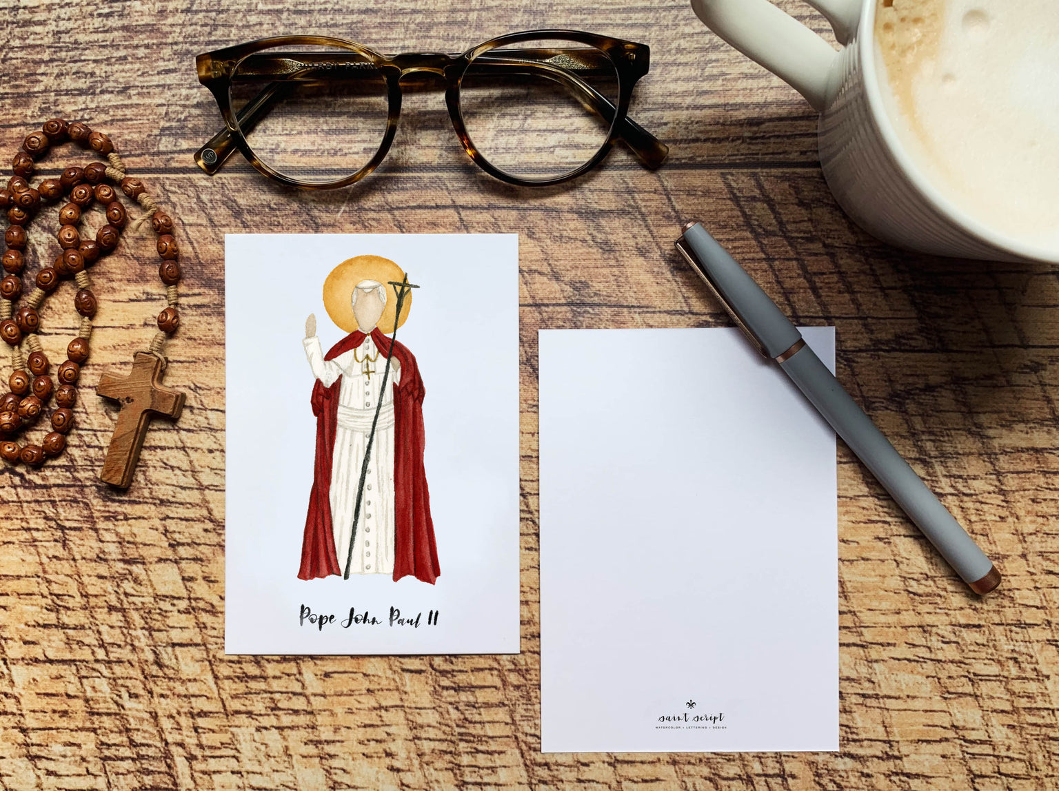 Saint Pope John Paul II Notecard