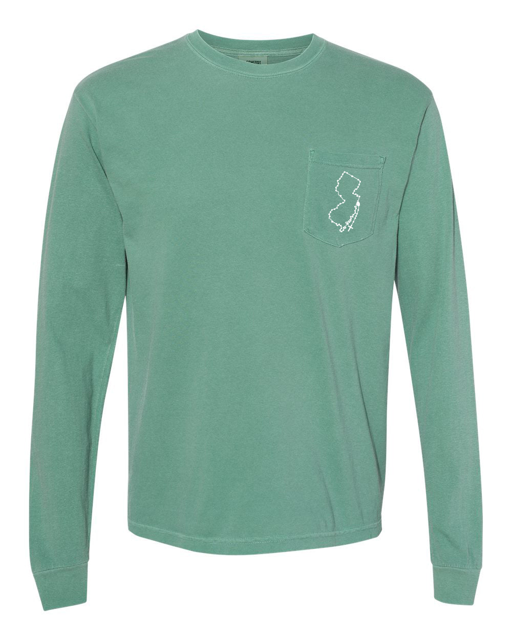 New Jersey Catholic Rosary Long Sleeve Pocket T-shirt