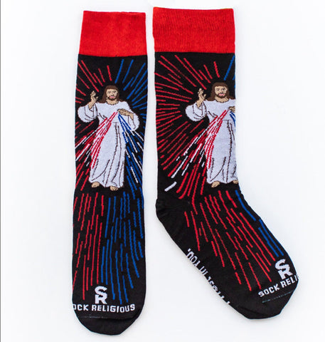 Divine Mercy Adult Socks