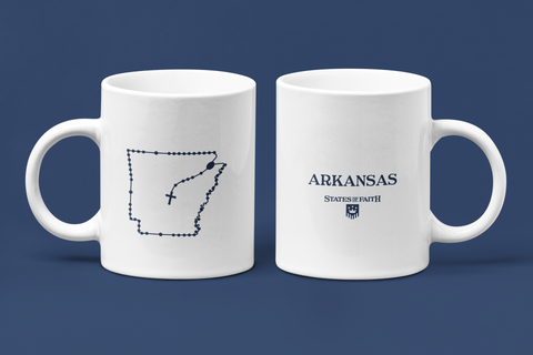 Arkansas Catholic Rosary Coffee Mug