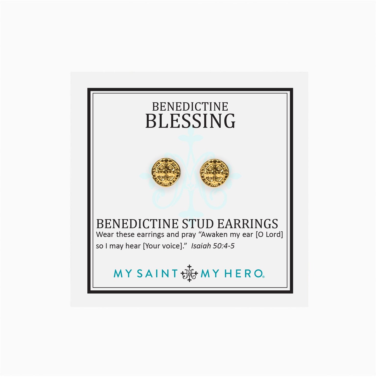 Benedictine Stud Earrings