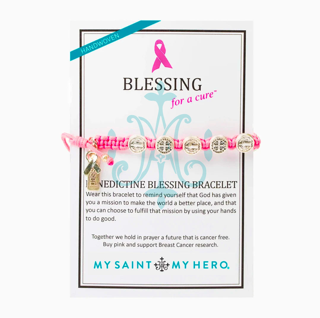 Blessing for a Cure Breast Cancer Awareness Bracelet
