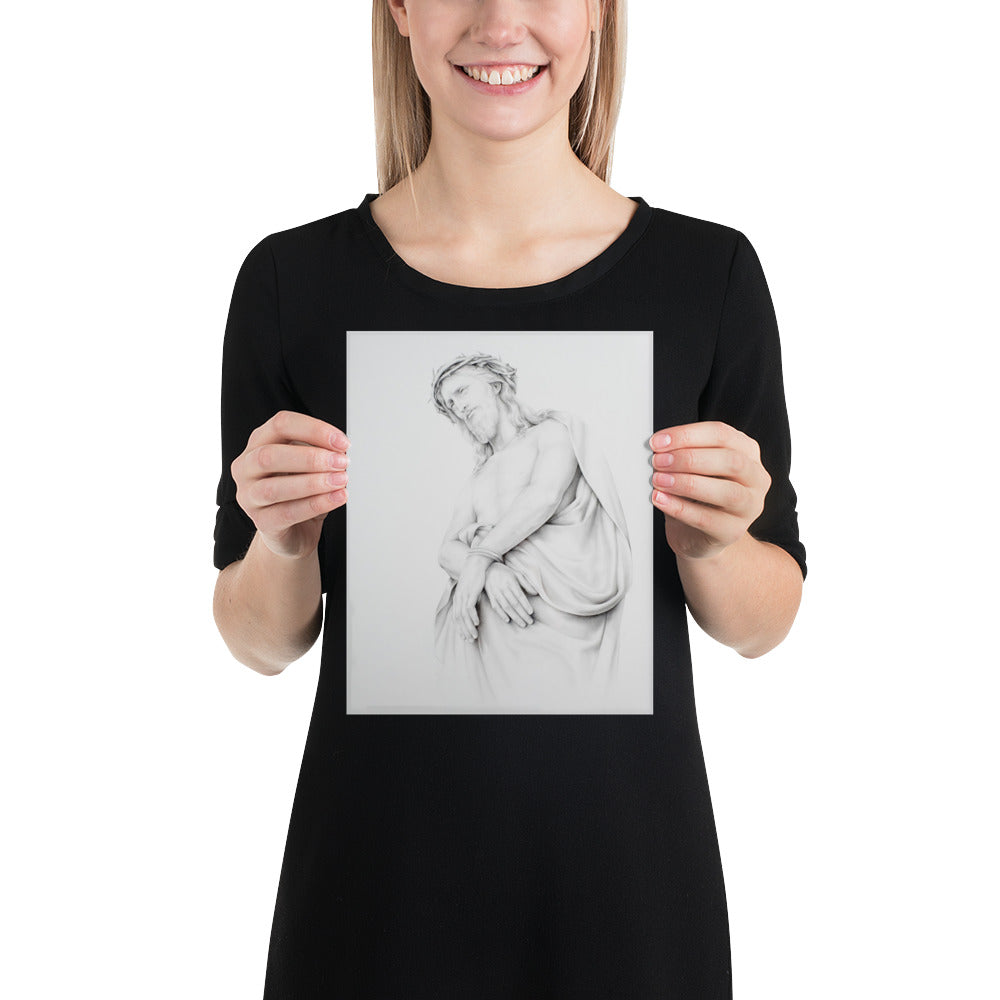 Christ before the crowd Print