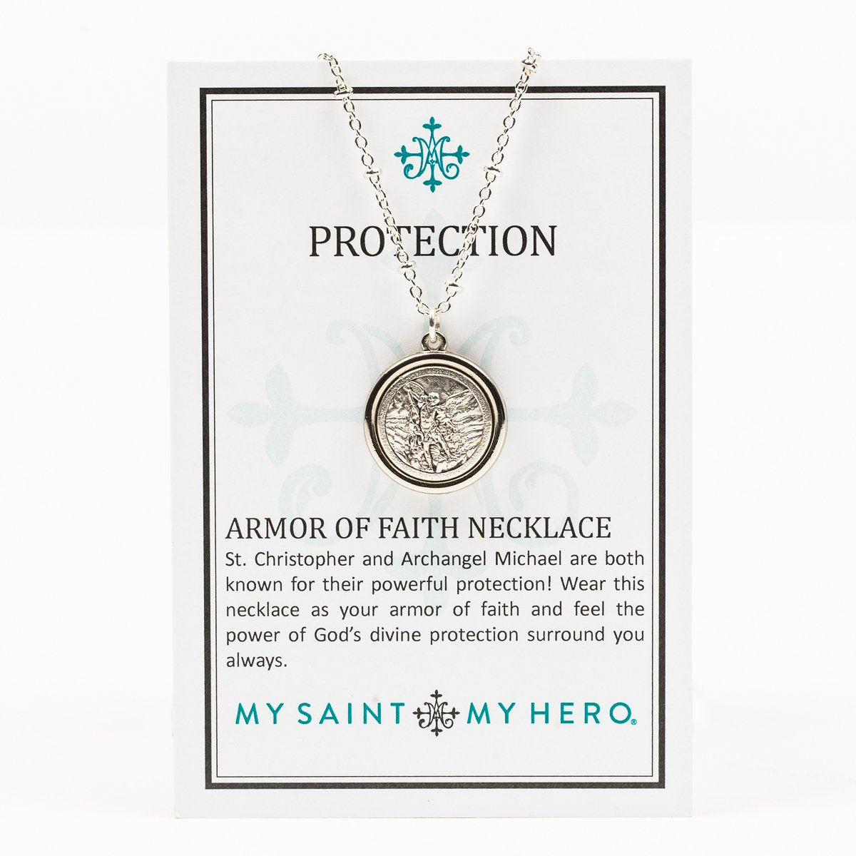 Armor of Faith Necklace on Inspirational Card