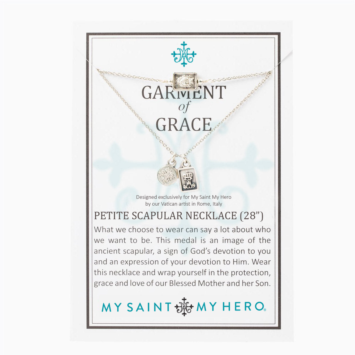 Garment of Grace Petite Scapular Necklace