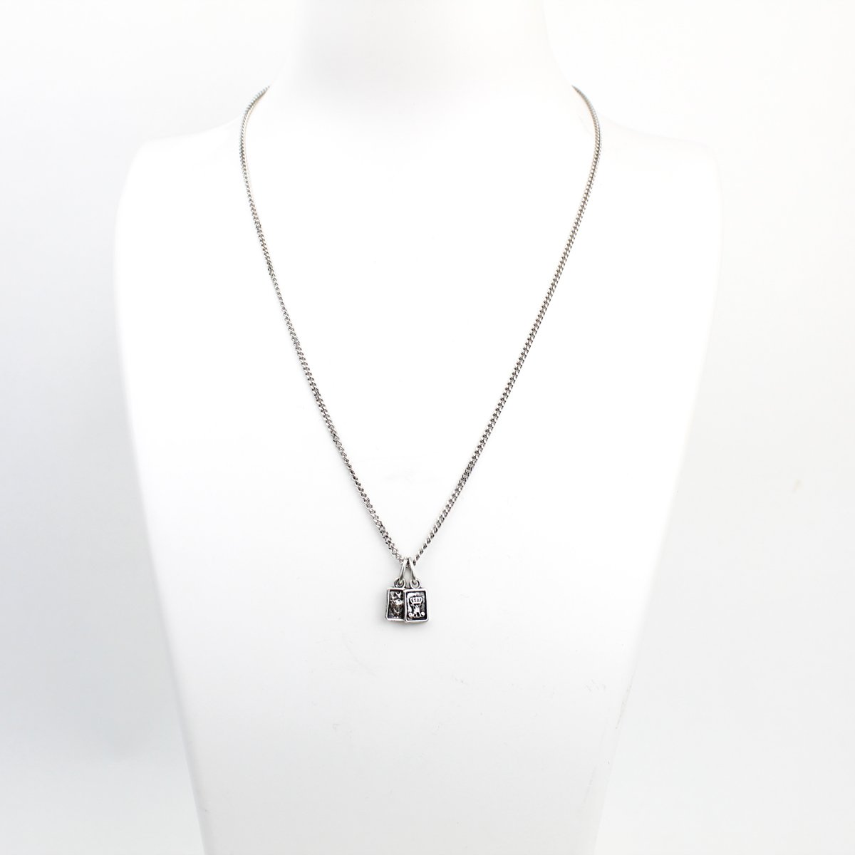 Garment of Grace Petite Scapular Necklace - Sterling Silver