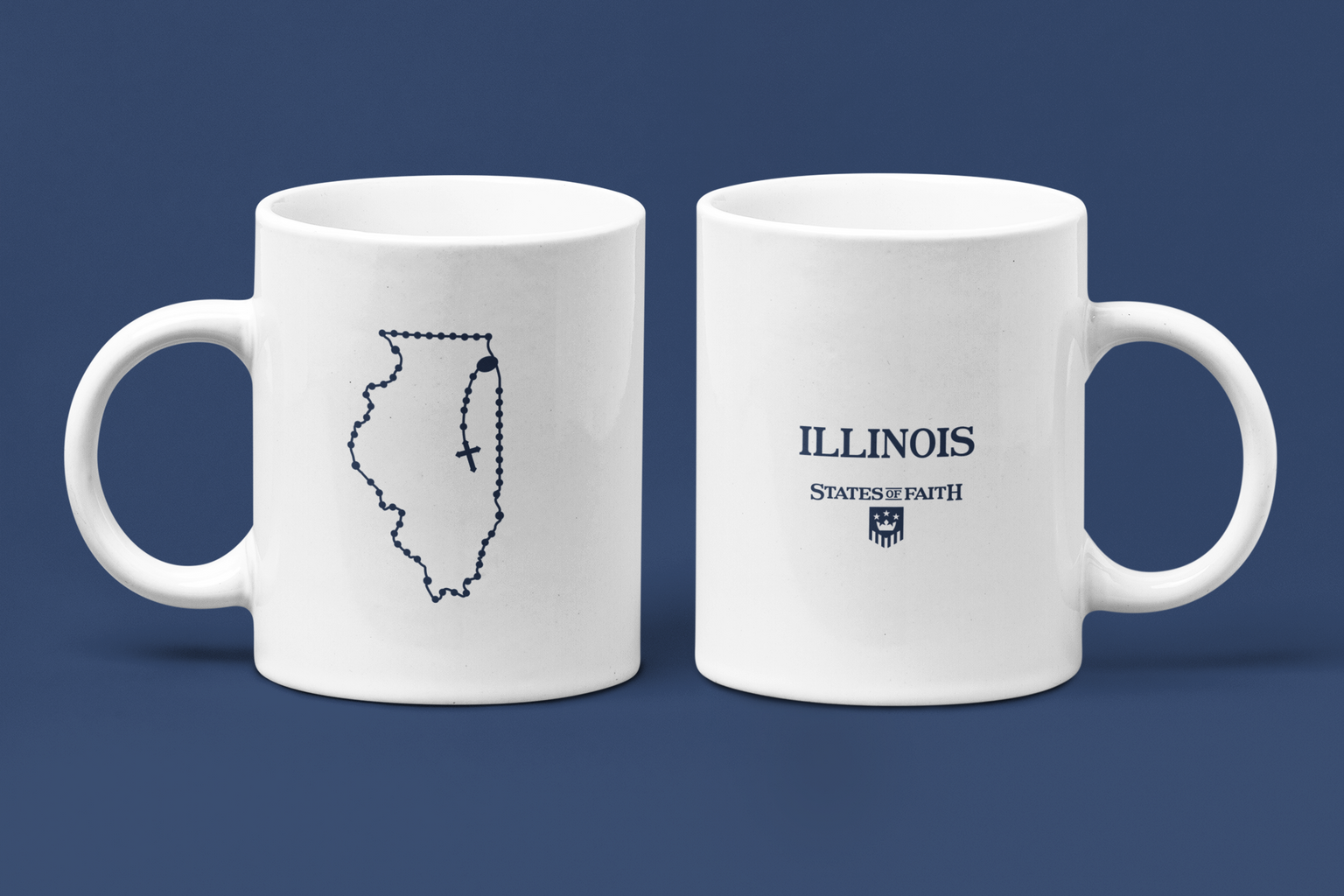 Illinois Catholic Rosary Coffee Mug