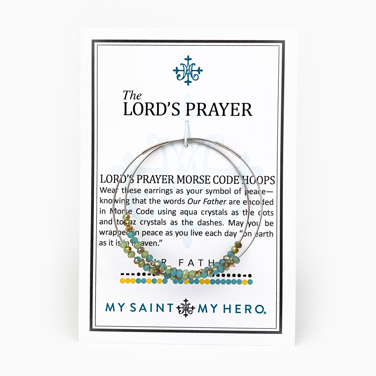 The Lord's Prayer Morse Code Hoops