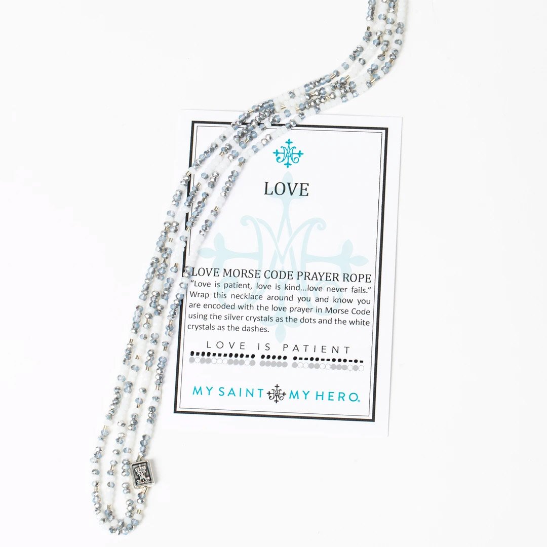 Love Morse Code Prayer Rope Necklace