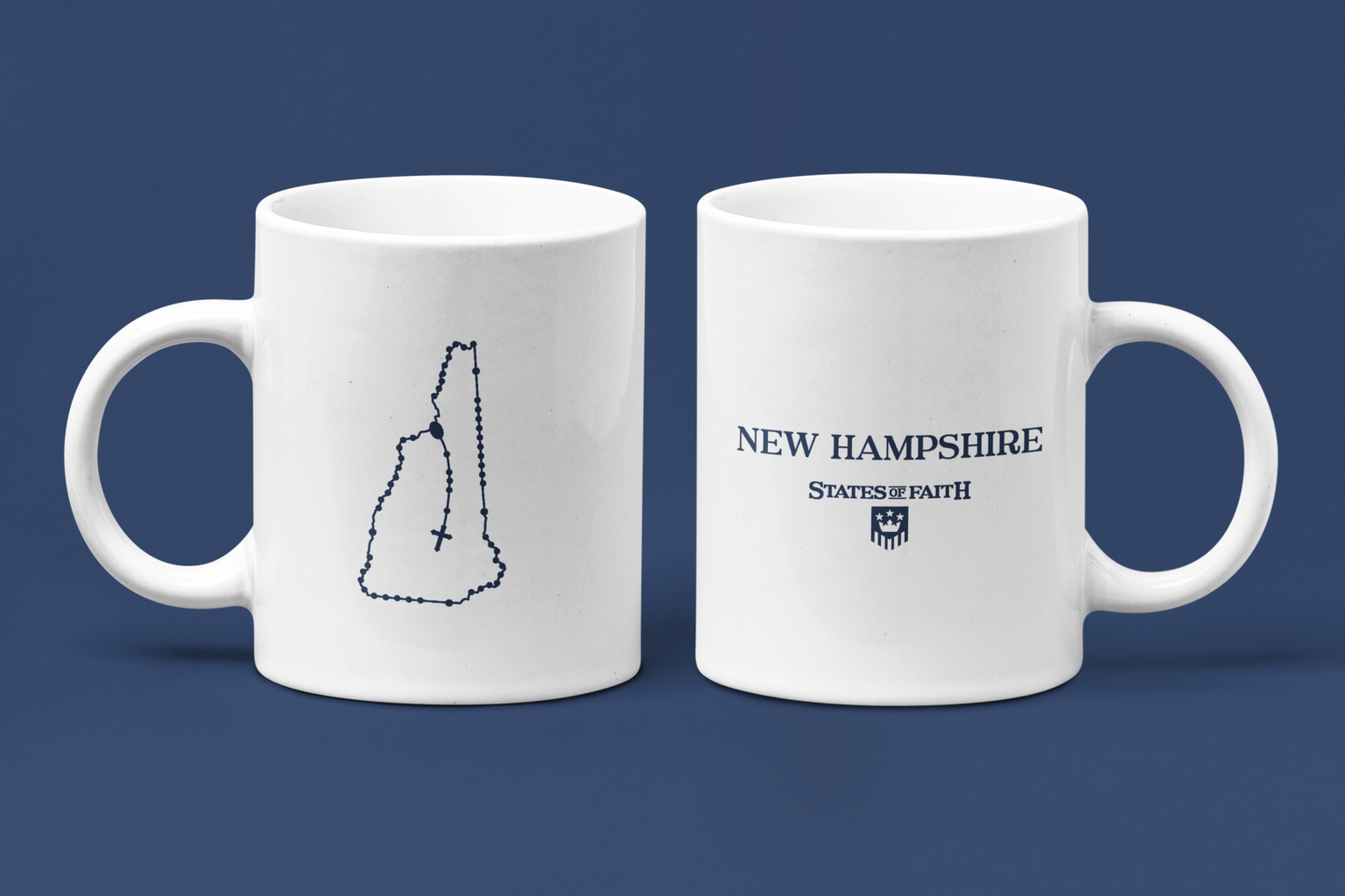 New Hampshire Catholic Rosary Coffee Mug
