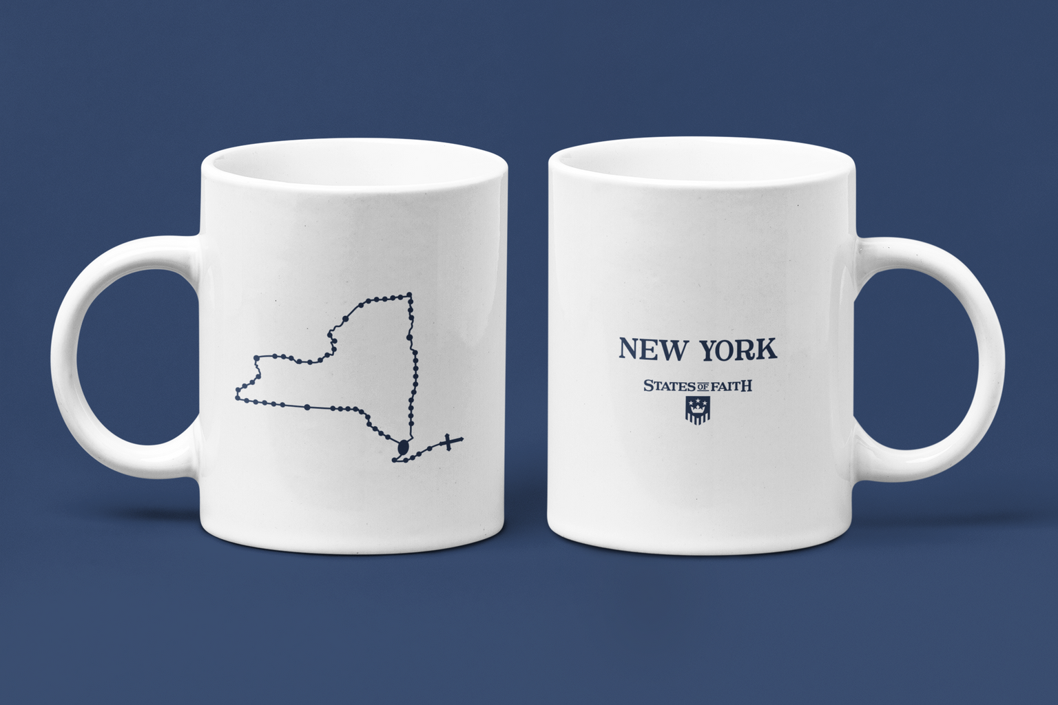 New York Catholic Rosary Coffee Mug