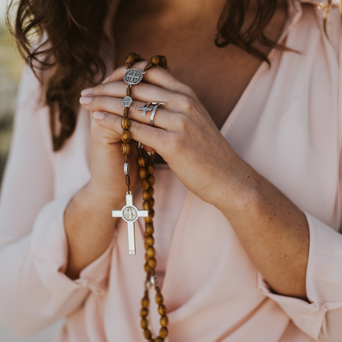 Olive Wood Medjugorje Rosary
