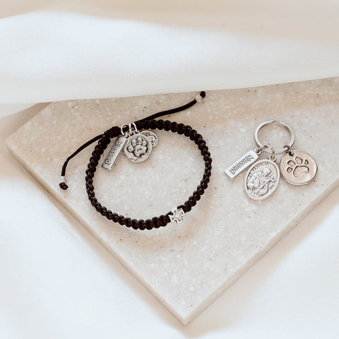 Pet Blessings Woven Bracelet & Pet Tag Set